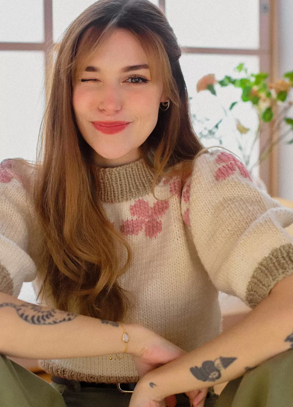 New We Are Knitters Cherry Blossom Sweater x Marzia Kjellberg Kit