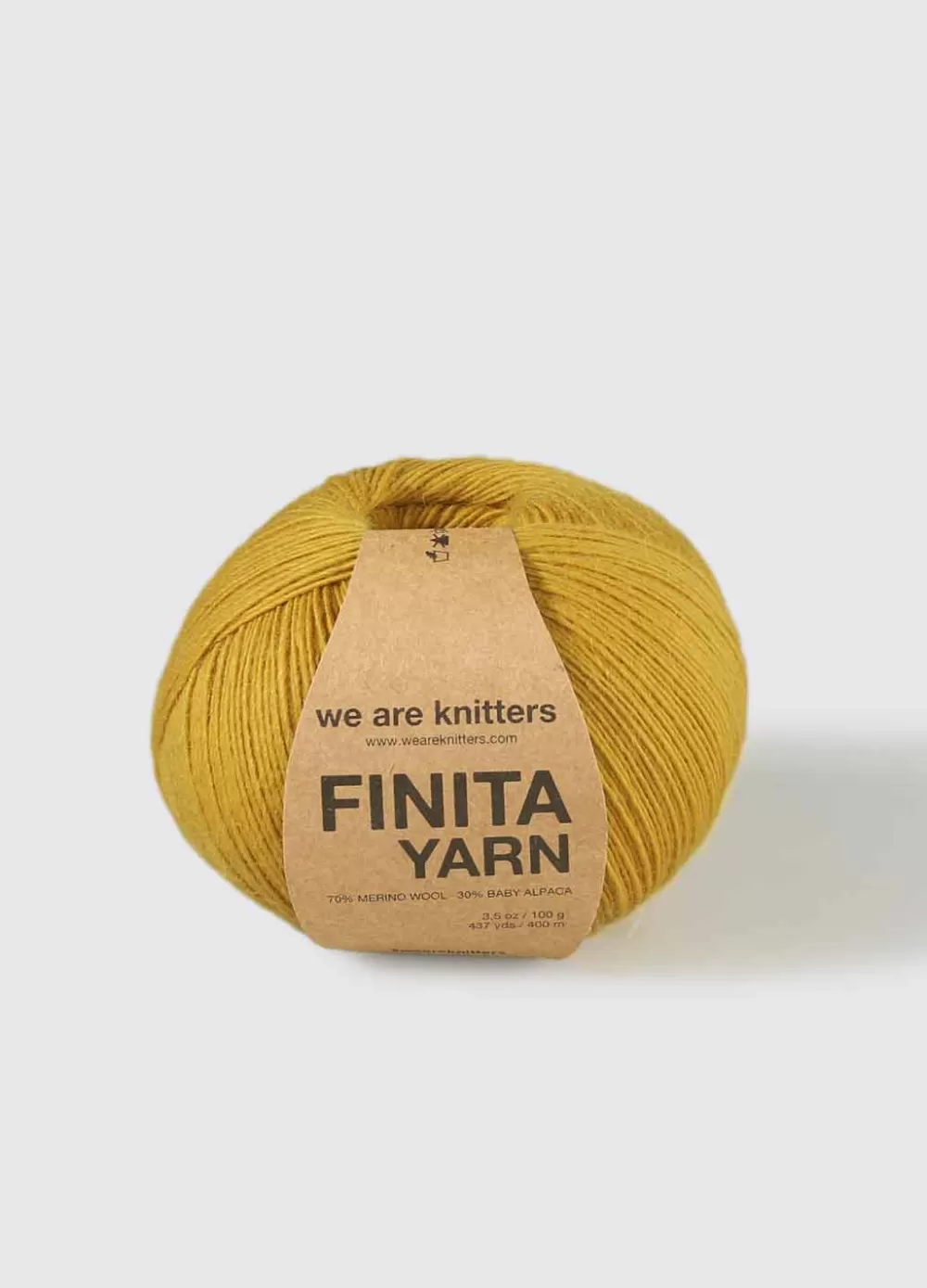 Clearance We Are Knitters Finita Yarn Mustard