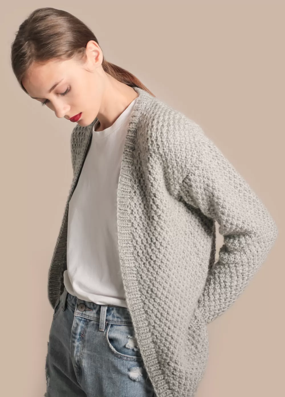 Flash Sale We Are Knitters Hackney Cardigan Kit MeriwoolForestGreen