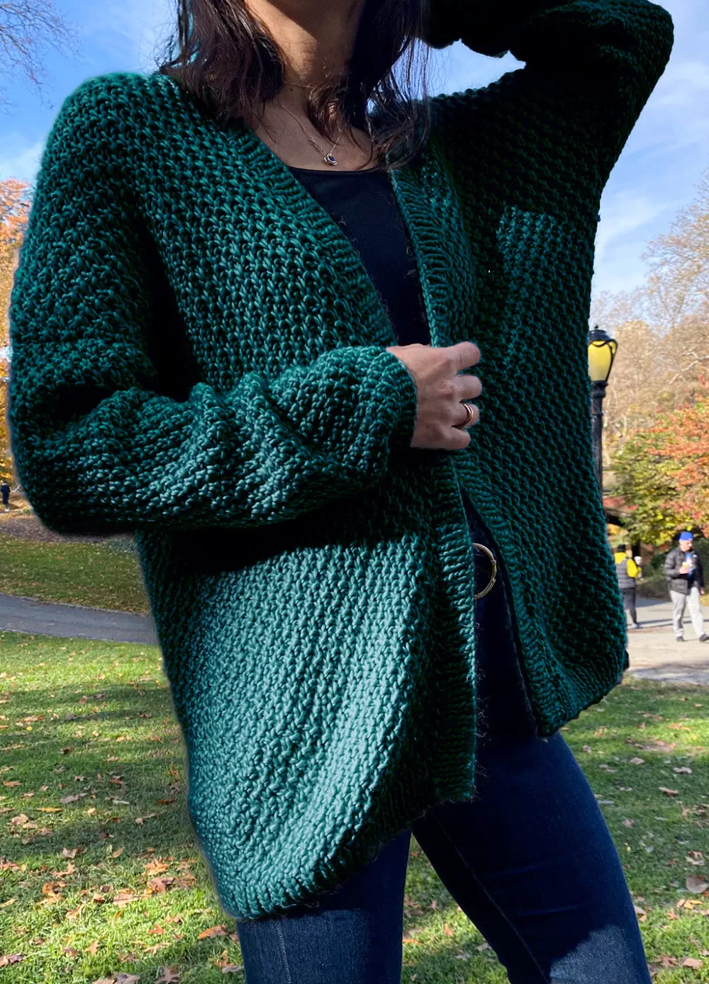 Flash Sale We Are Knitters Hackney Cardigan Kit MeriwoolForestGreen