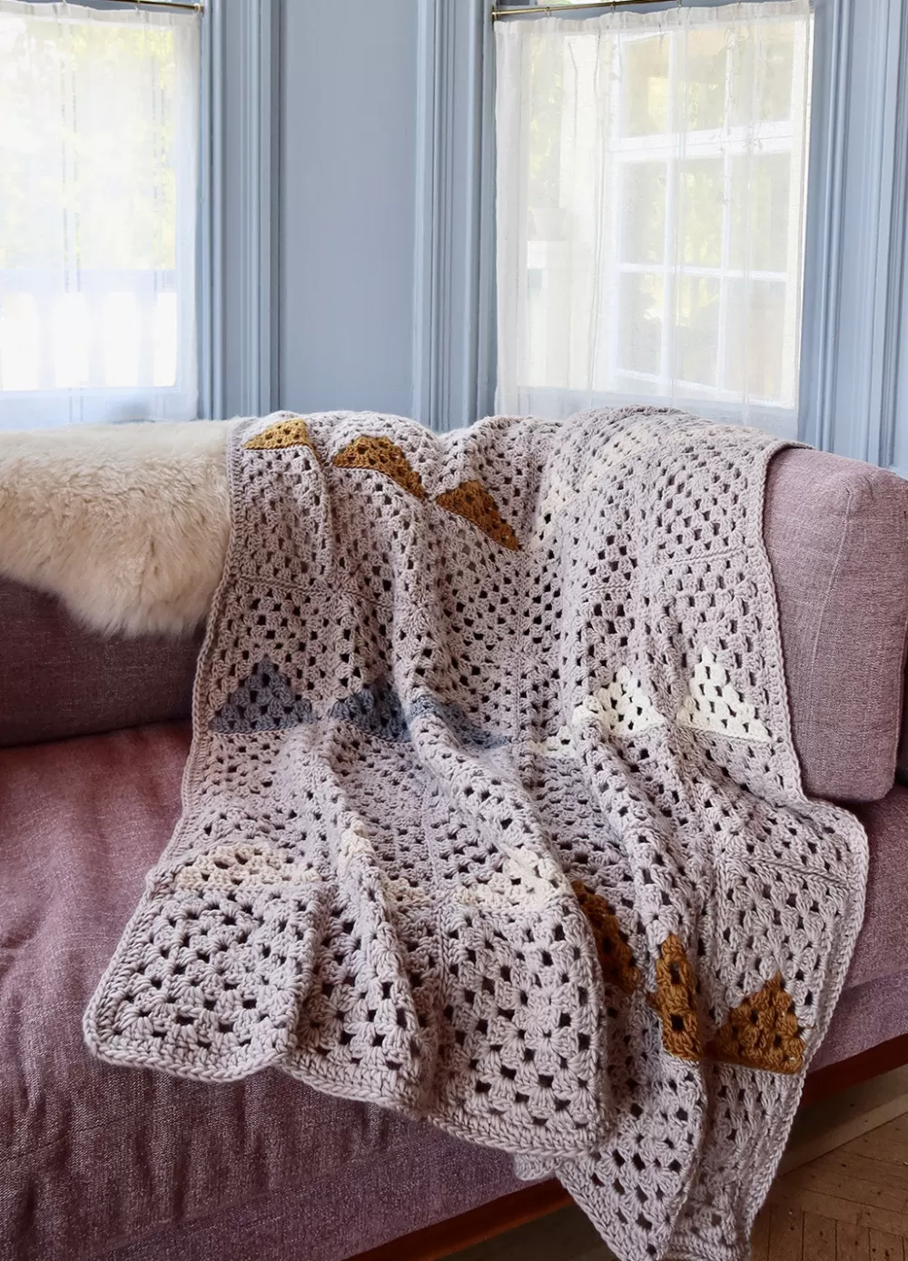 Flash Sale We Are Knitters Landen Granny Square Blanket x @twoofwands Kit