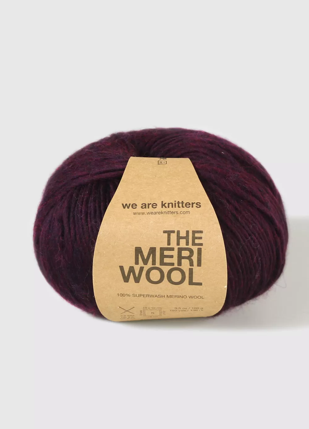 Discount We Are Knitters Meriwool Spotted bourdeaux