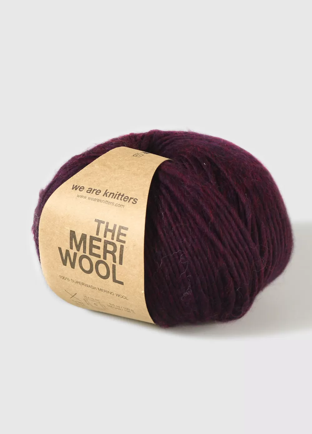 Discount We Are Knitters Meriwool Spotted bourdeaux