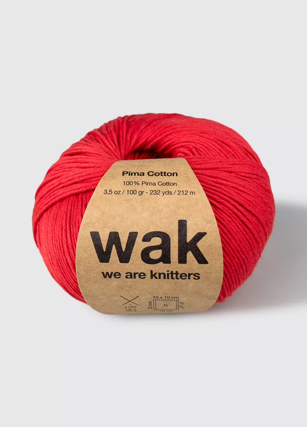 Fashion We Are Knitters Pima Cotton Poppy Red