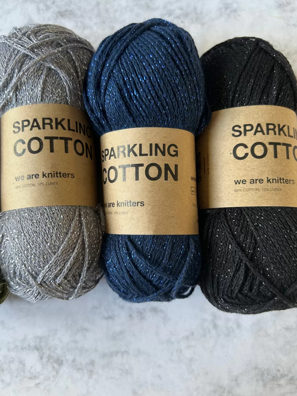 New We Are Knitters Sparkling Cotton Black - Last Units