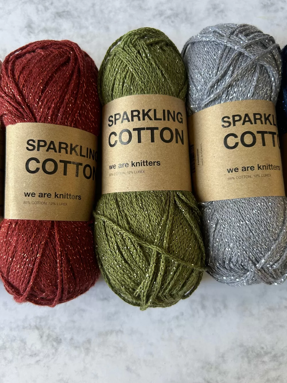 Flash Sale We Are Knitters Sparkling Cotton Maroon - Last Units