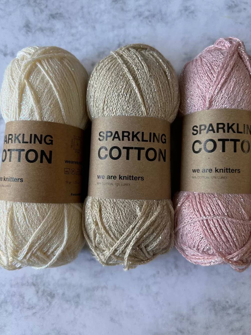 Outlet We Are Knitters Sparkling Cotton Natural - Last Units