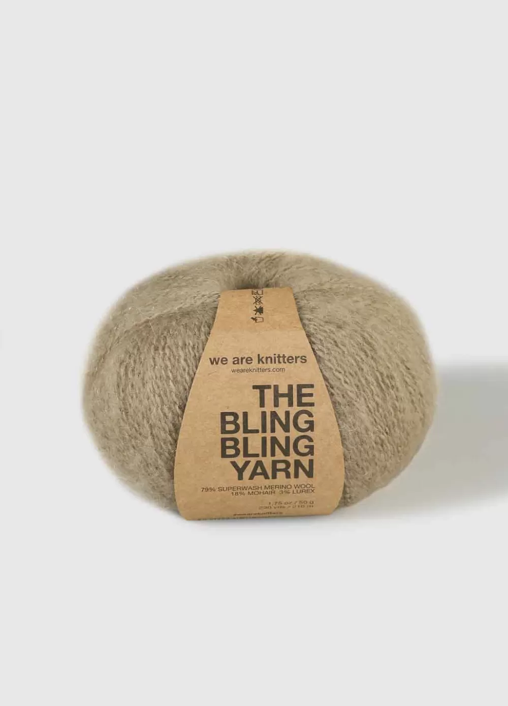 Outlet We Are Knitters The Bling Bling Yarn Beige