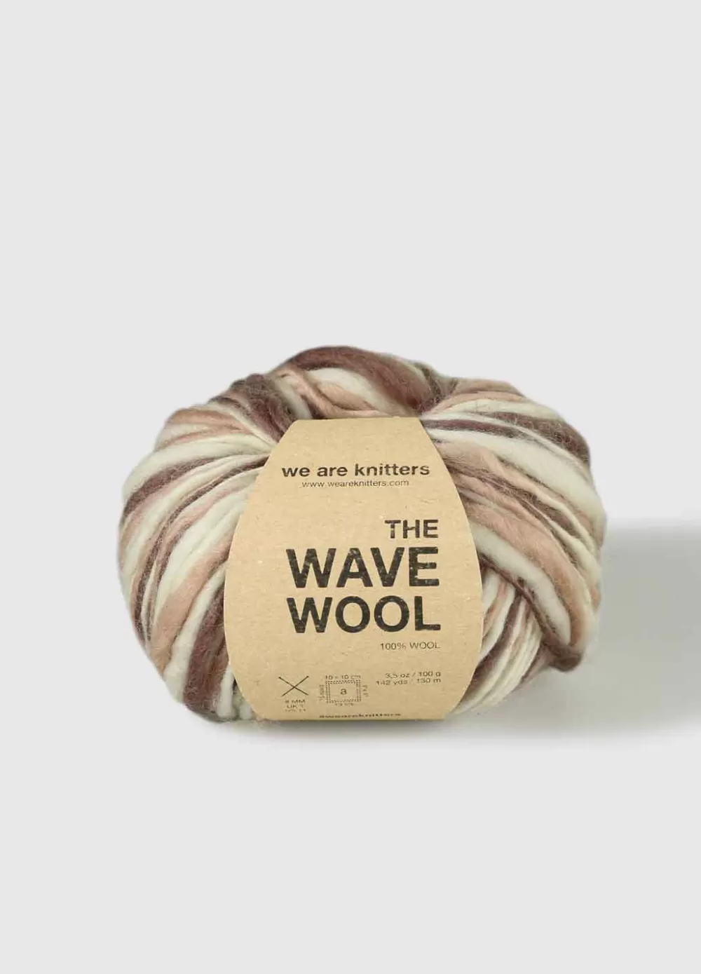 New We Are Knitters The Wave Wool Brown Tie Dye