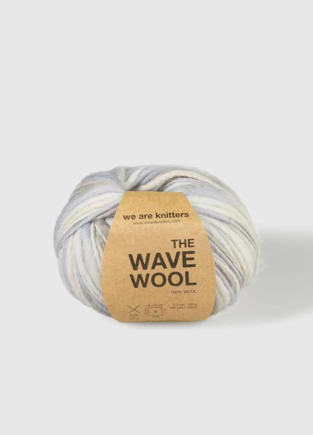 Fashion We Are Knitters The Wave Wool Grey Tie Dye