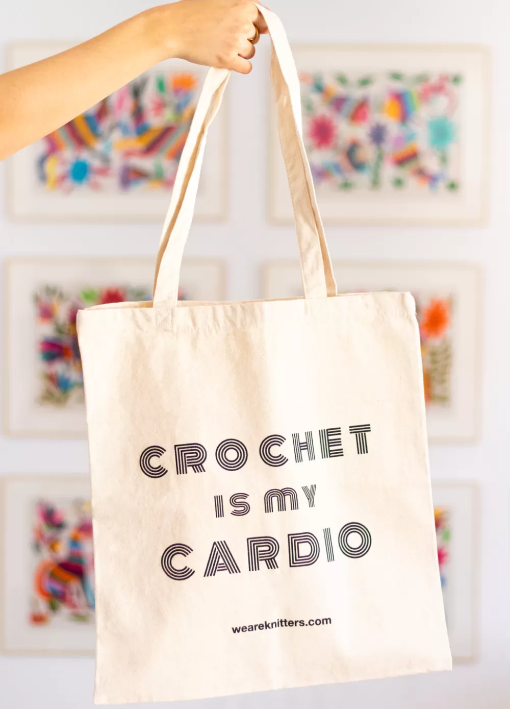 Hot We Are Knitters Tote Bag: Crochet is my Cardio