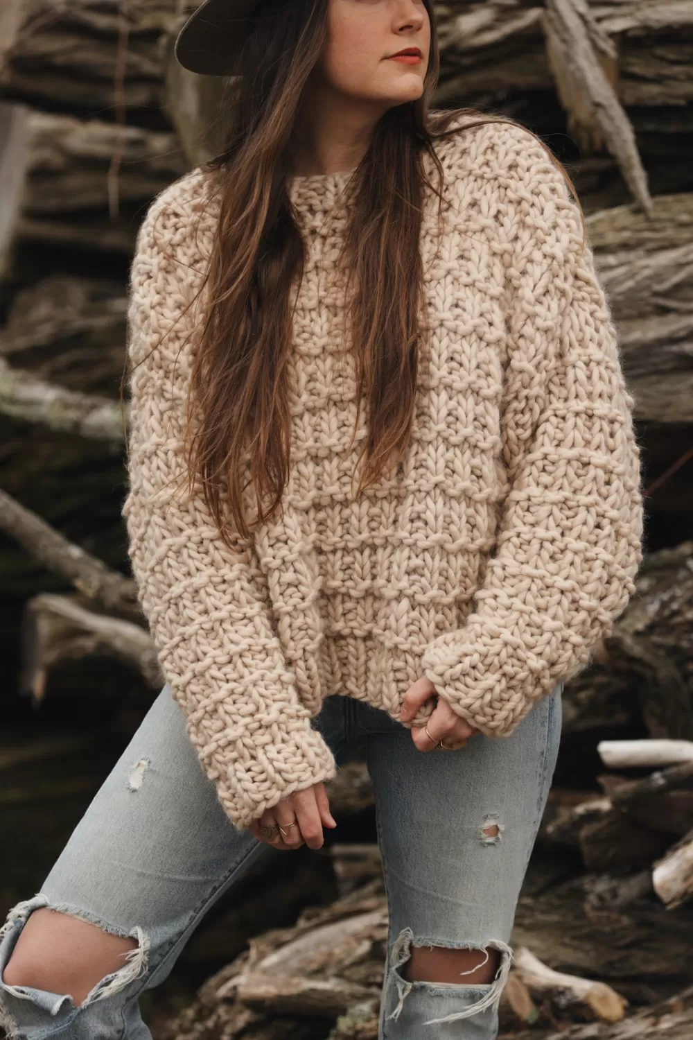 Cheap We Are Knitters Woodland Pullover x @twoofwands Kit TheWoolGrey